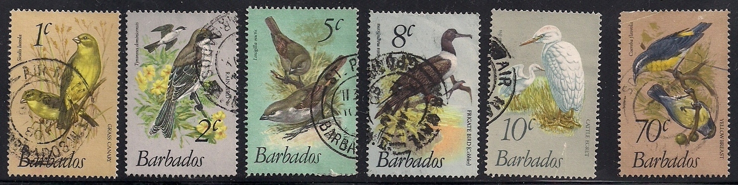 1979 BAR - SG622-26 - Birds Selection (5) VFU
